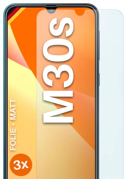 moex FlexProtect Matt für Samsung Galaxy M30s – Anti Reflex Schutzfolie für besten Displayschutz, Matt