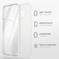 ONEFLOW Touch Case für Samsung Galaxy S10 Plus – 360 Grad Full Body Schutz, komplett beidseitige Hülle
