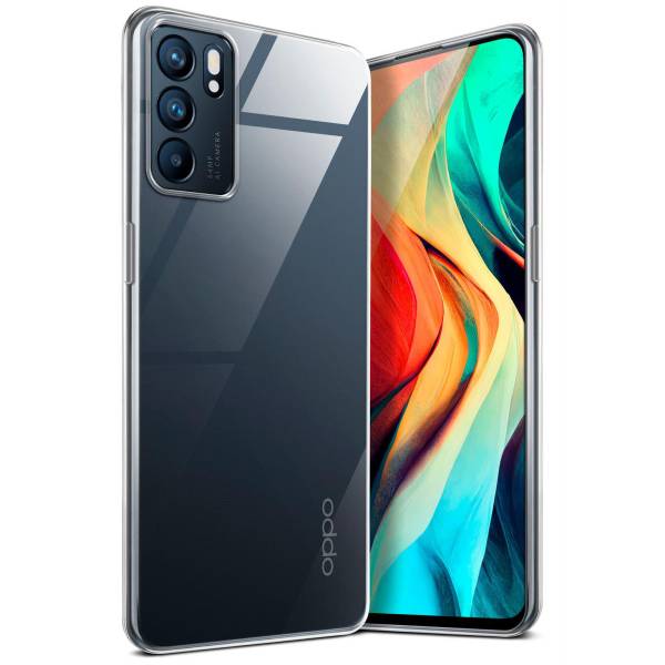 Für Oppo Reno6 5G | Kristallklare, dünne Silikonhülle | AERO CASE