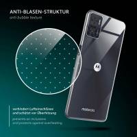 moex Aero Case für Motorola Moto E22i – Durchsichtige Hülle aus Silikon, Ultra Slim Handyhülle