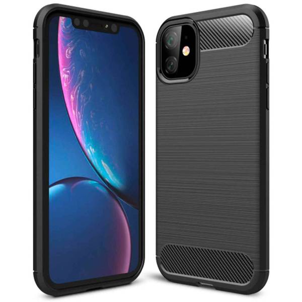 ONEFLOW Shift Case für Apple iPhone 11 – Handyhülle aus robustem TPU in Carbon- & brushed Alu-Optik