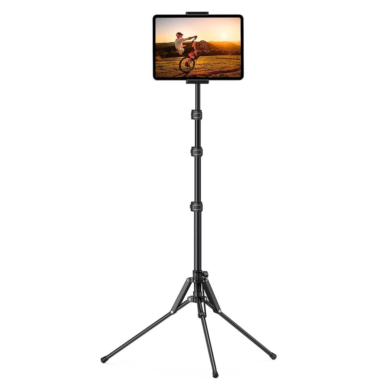 Lamicall Tablet Stativ Halterung – Tablet Ständer höhenverstellbar Aluminium Halterung für Videotelefonie und Streaming