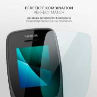 moex FlexProtect Klar für Nokia 110 (2019) – Schutzfolie für unsichtbaren Displayschutz, Ultra klar