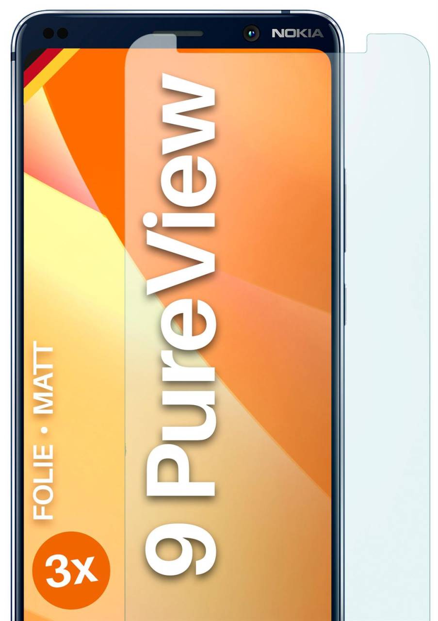 moex FlexProtect Matt für Nokia 9 PureView – Anti Reflex Schutzfolie für besten Displayschutz, Matt