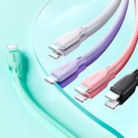 Joyroom Ladekabel – USB-C auf USB-C für Smartphones und andere Geräte, Multi-Color Serie, 60W, Länge 1 m