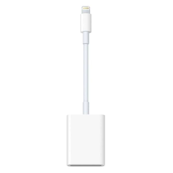 Apple SD Karten Adapter – Lightning Adapter für iPhone 5 - 14 und iPad Modelle, Kartenlesegerät für SD-Karten