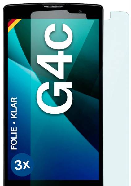 moex FlexProtect Klar für LG G4c – Schutzfolie für unsichtbaren Displayschutz, Ultra klar