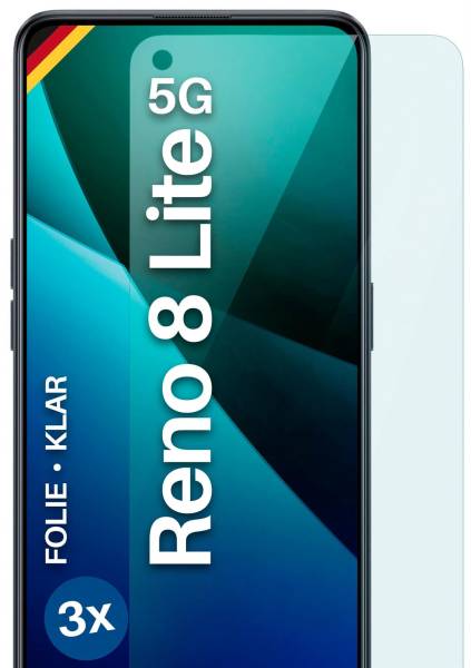 moex FlexProtect Klar für Oppo Reno8 Lite 5G – Schutzfolie für unsichtbaren Displayschutz, Ultra klar