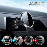 Joyroom Magnetischer Autohalter Qi Charger 15W – Wireless Car Docking Station für iPhone 1-16, JR-ZS240