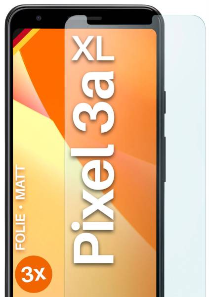 moex FlexProtect Matt für Google Pixel 3a XL – Anti Reflex Schutzfolie für besten Displayschutz, Matt