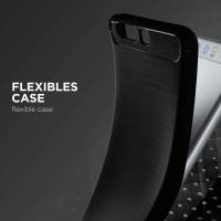 ONEFLOW Shift Case für Huawei P20 Lite – Handyhülle aus robustem TPU in Carbon- & brushed Alu-Optik