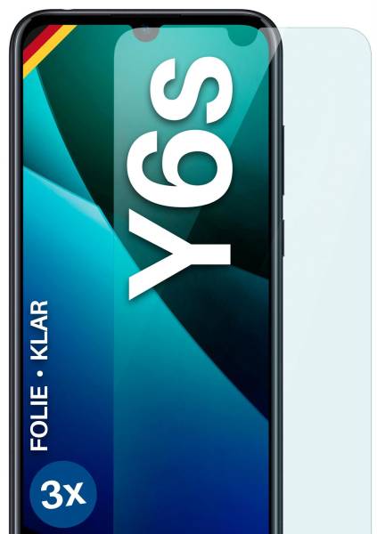 moex FlexProtect Klar für Huawei Y6s – Schutzfolie für unsichtbaren Displayschutz, Ultra klar