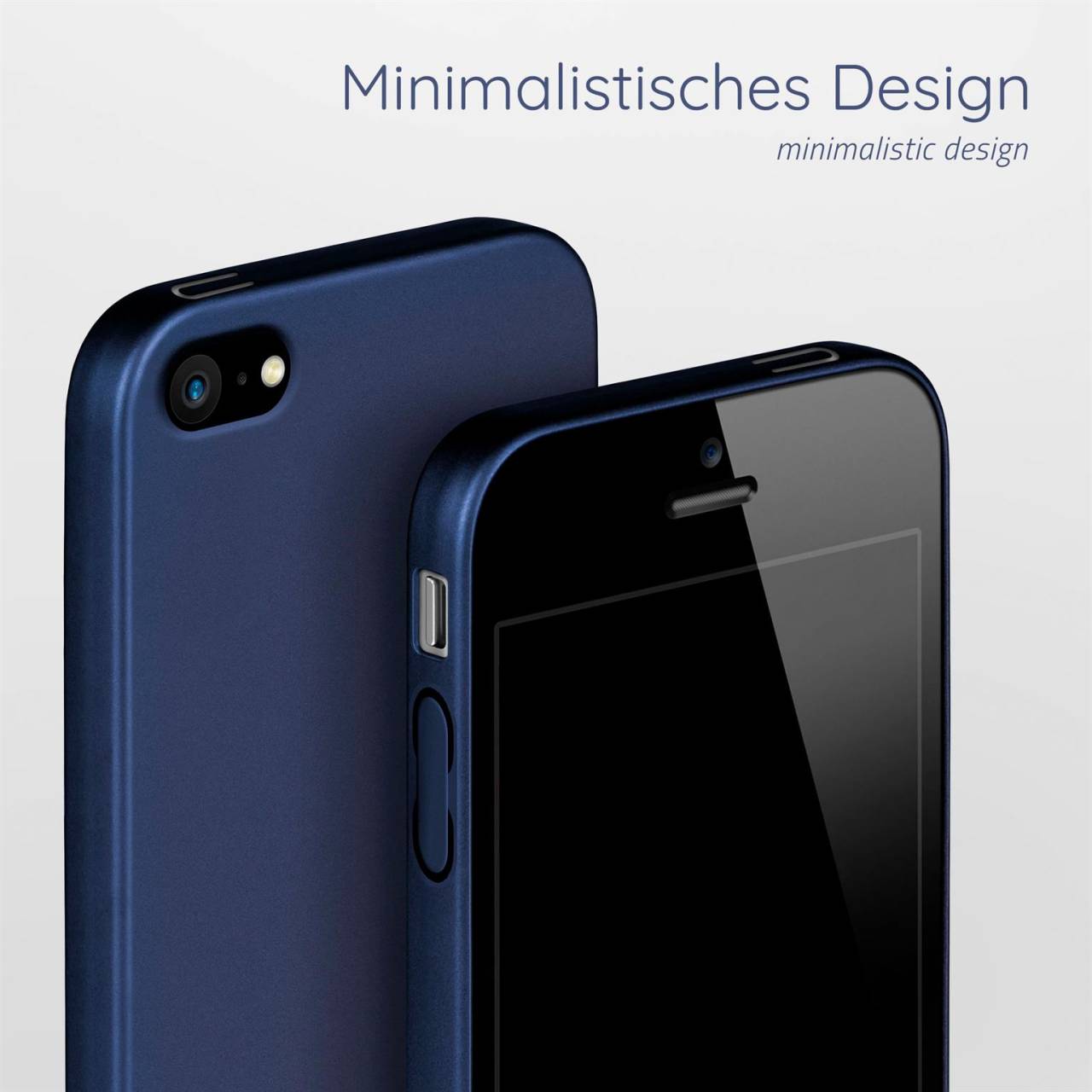 moex Alpha Case für Apple iPhone SE 1. Generation (2016) – Extrem dünne, minimalistische Hülle in seidenmatt