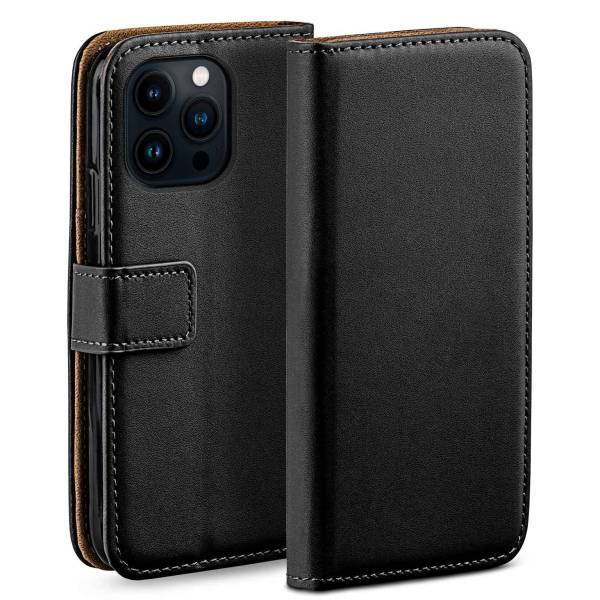 moex Book Case für iPhone 14 Pro Klapphülle mit Kartenfach