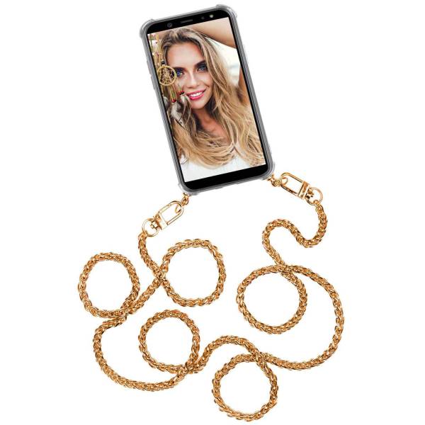Stylische Handykette – Hülle mit Kette aus Metall