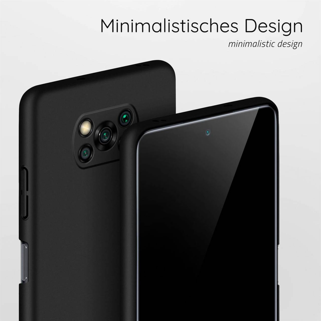 moex Alpha Case für Xiaomi Poco X3 Pro – Extrem dünne, minimalistische Hülle in seidenmatt