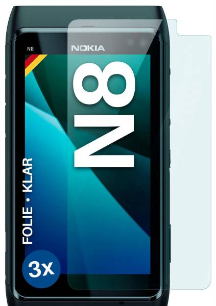 moex FlexProtect Klar für Nokia N8 – Schutzfolie für unsichtbaren Displayschutz, Ultra klar