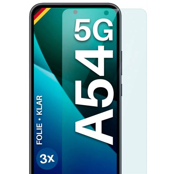 moex FlexProtect Klar für Samsung Galaxy A54 5G – Schutzfolie für unsichtbaren Displayschutz, Ultra klar