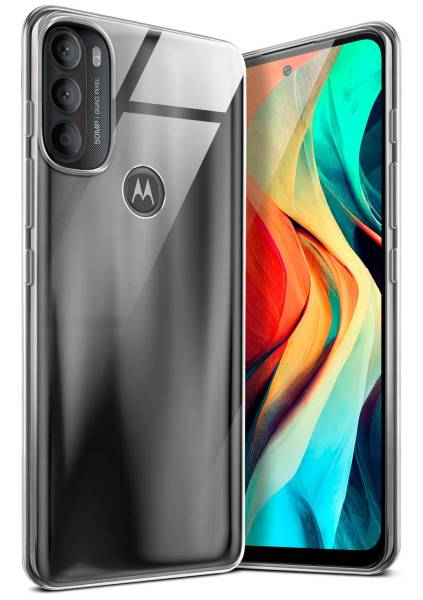 moex Aero Case für Motorola Moto G71 5G – Durchsichtige Hülle aus Silikon, Ultra Slim Handyhülle