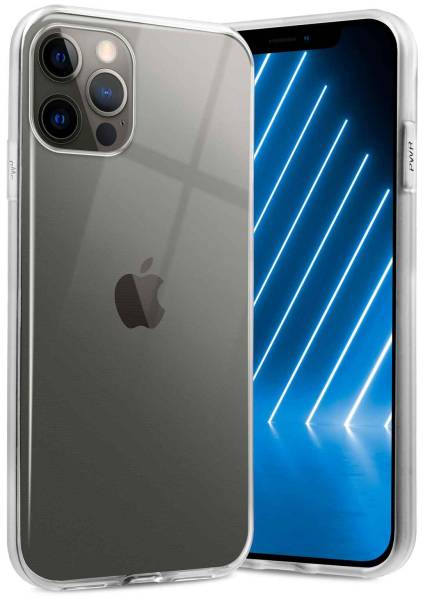 ONEFLOW Clear Case für Apple iPhone 12 Pro – Transparente Hülle aus Soft Silikon, Extrem schlank