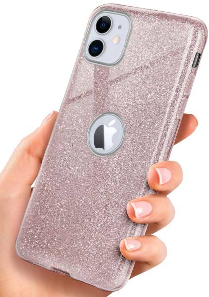 ONEFLOW Glitter Case für Apple iPhone 11 – Glitzer Hülle aus TPU, designer Handyhülle