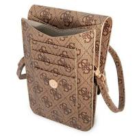 Guess Handtasche – elegante Umhängetasche für Smartphones mit goldenem Big Logo, AllOver 4G Logo Serie – weiteres Produktbild 3