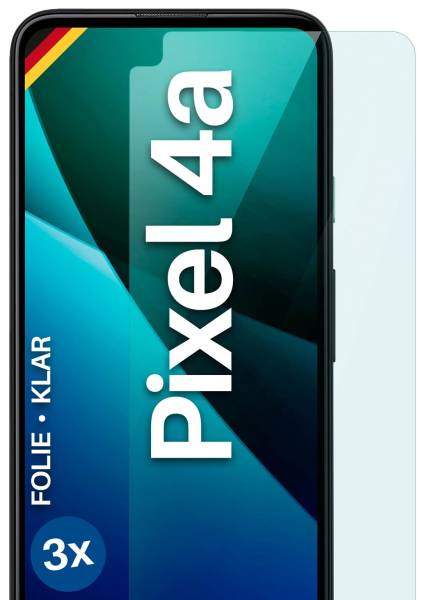 moex FlexProtect Klar für Google Pixel 4a – Schutzfolie für unsichtbaren Displayschutz, Ultra klar