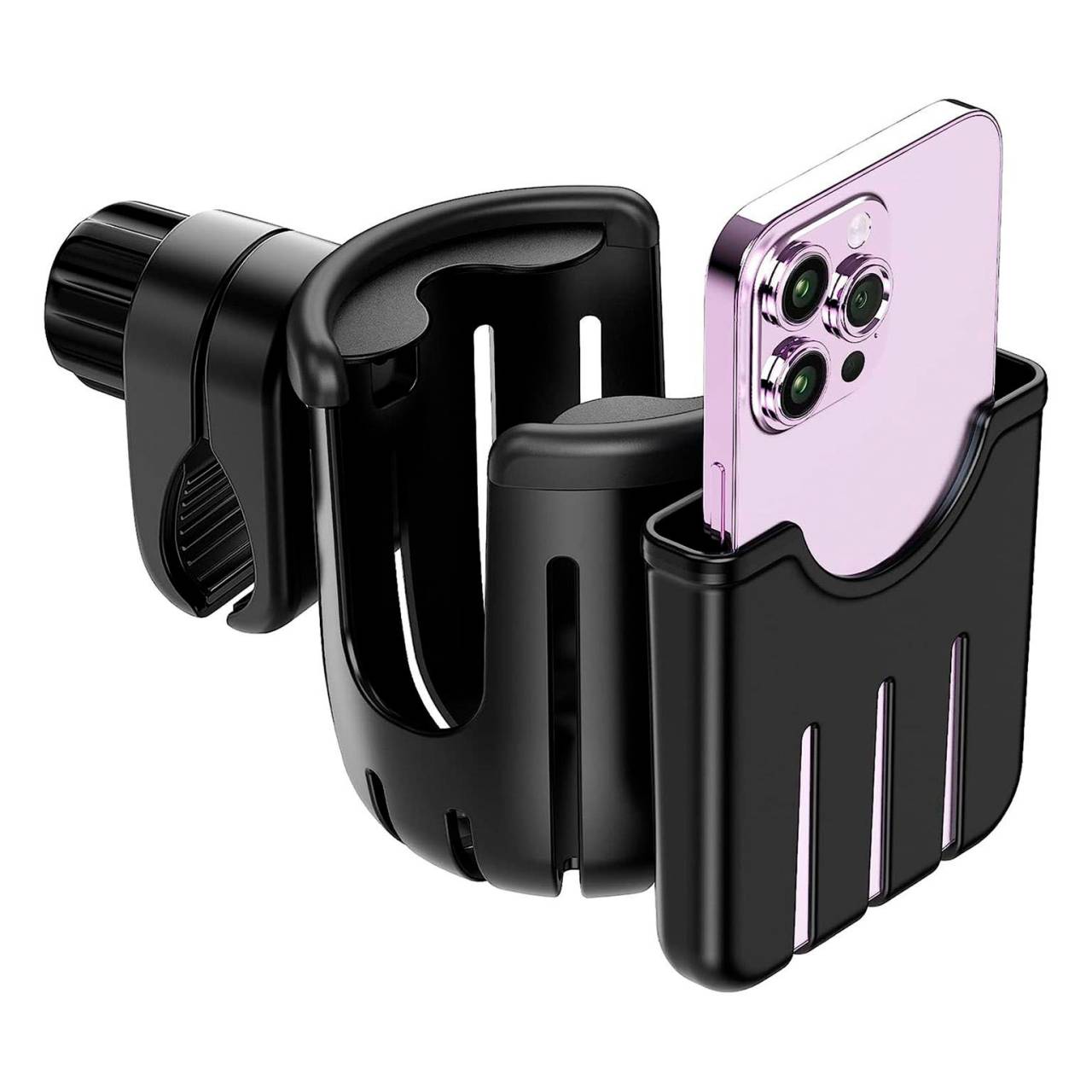 Guiseapue Multifunktionshalter – Getränkehalter, Handyhalter, Auto und Fahrrad kompatibel