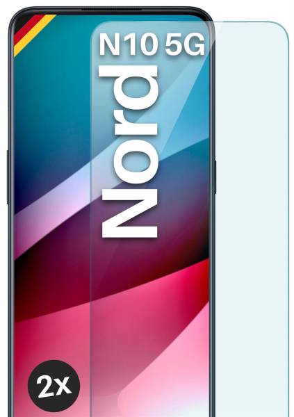moex ShockProtect Klar für OnePlus Nord N10 5G – Panzerglas für kratzfesten Displayschutz, Ultra klar