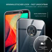 moex Aero Case für Motorola Moto G6 – Durchsichtige Hülle aus Silikon, Ultra Slim Handyhülle