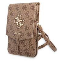 Guess Handtasche – elegante Umhängetasche für Smartphones mit goldenem Big Logo, AllOver 4G Logo Serie – weiteres Produktbild 0