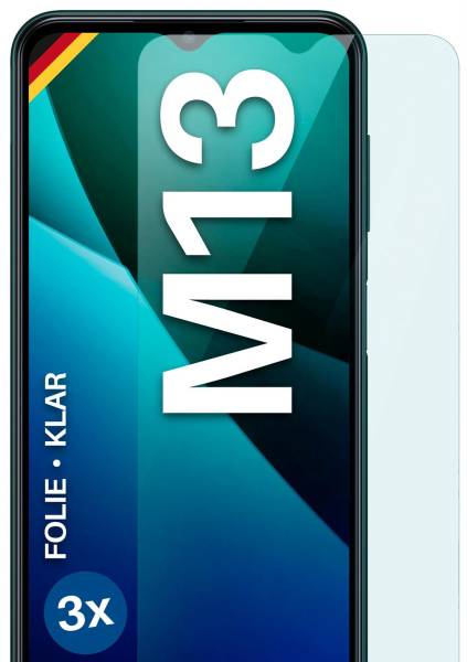 moex FlexProtect Klar für Samsung Galaxy M13 – Schutzfolie für unsichtbaren Displayschutz, Ultra klar