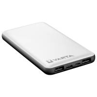 VARTA Powerbank – 2x USB-A + 1x USB-C bidirektional für Smartphones und andere Geräte – Energy Serie, 10000 mAh