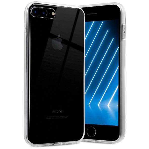 ONEFLOW Clear Case für Apple iPhone 8 Plus – Transparente Hülle aus Soft Silikon, Extrem schlank