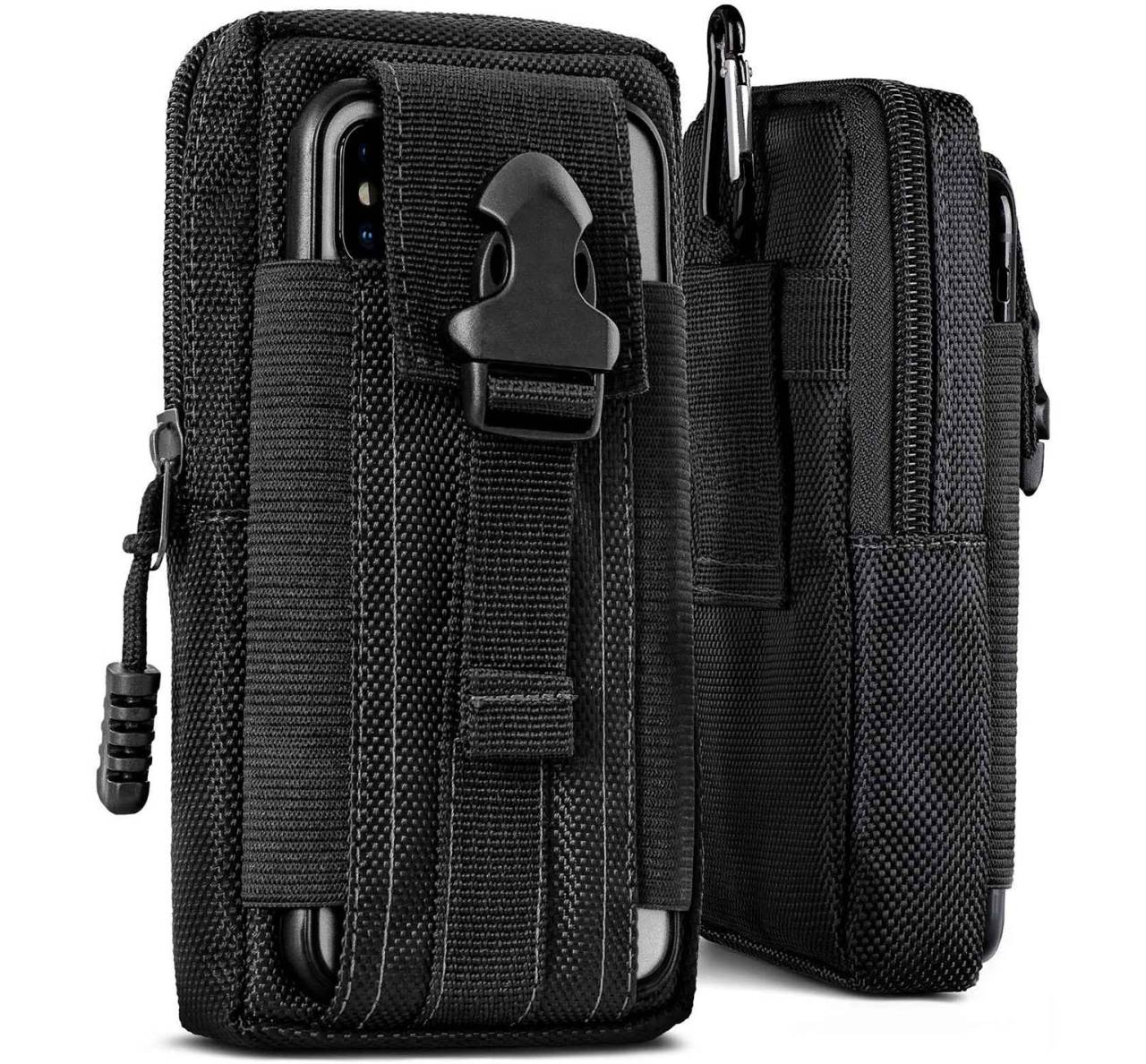 ONEFLOW Survival Case für Nothing Phone (2) – Handy Gürteltasche aus Oxford Nylon mit Karabiner