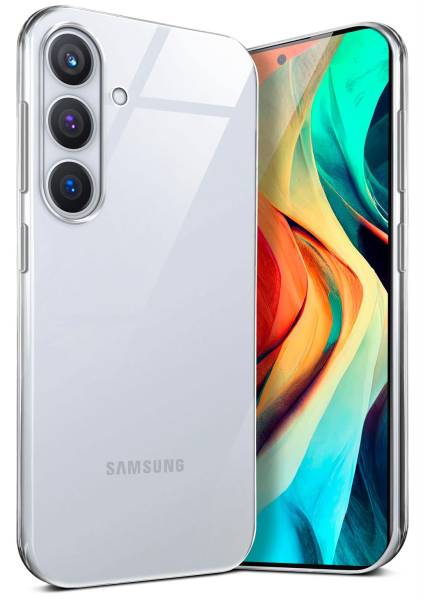 moex Aero Case für Samsung Galaxy S24 Plus – Durchsichtige Hülle aus Silikon, Ultra Slim Handyhülle