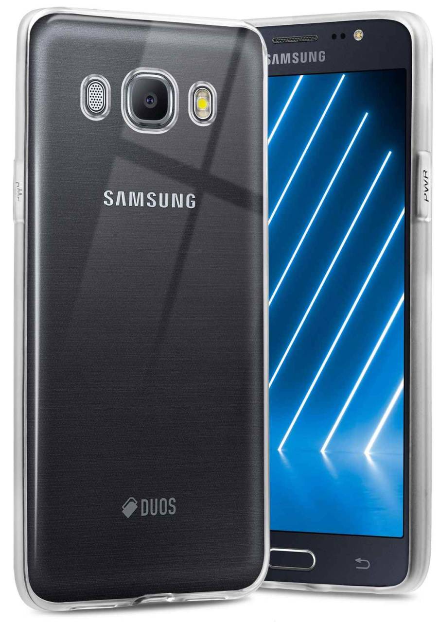 ONEFLOW Clear Case für Samsung Galaxy J5 (2016) – Transparente Hülle aus Soft Silikon, Extrem schlank