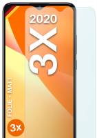 moex FlexProtect Matt für Alcatel 3X (2020) – Anti Reflex Schutzfolie für besten Displayschutz, Matt