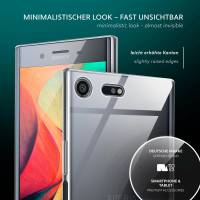 moex Aero Case für Sony Xperia XZ Premium – Durchsichtige Hülle aus Silikon, Ultra Slim Handyhülle