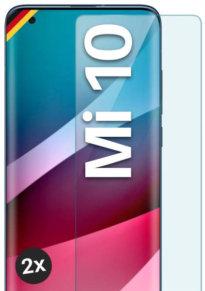 moex ShockProtect Klar für Xiaomi Mi 10 – Panzerglas für kratzfesten Displayschutz, Ultra klar