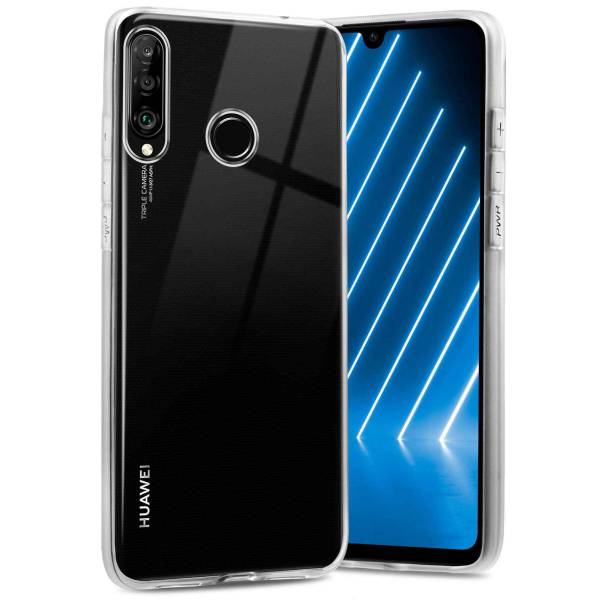 ONEFLOW Clear Case für Huawei P30 Lite – Transparente Hülle aus Soft Silikon, Extrem schlank