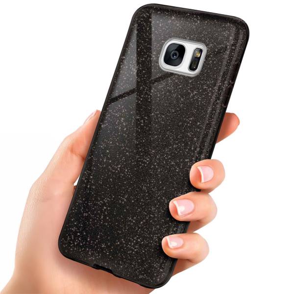 ONEFLOW Glitter Case für Samsung Galaxy S7 – Glitzer Hülle aus TPU, designer Handyhülle