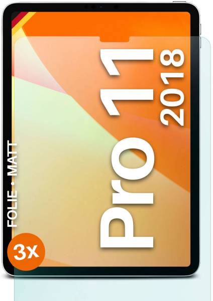 moex FlexProtect Matt für Apple iPad Pro 11 Zoll (1. Generation - 2018) – Anti Reflex Schutzfolie für besten Displayschutz, Matt