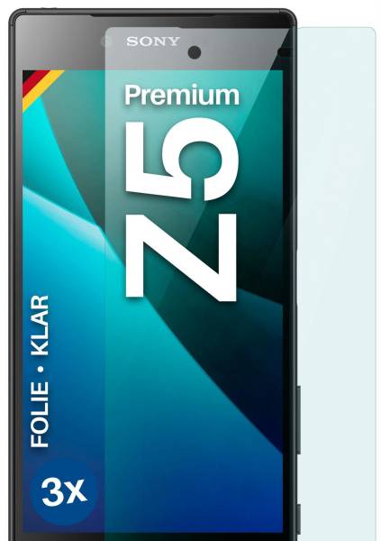 moex FlexProtect Klar für Sony Xperia Z5 Premium – Schutzfolie für unsichtbaren Displayschutz, Ultra klar