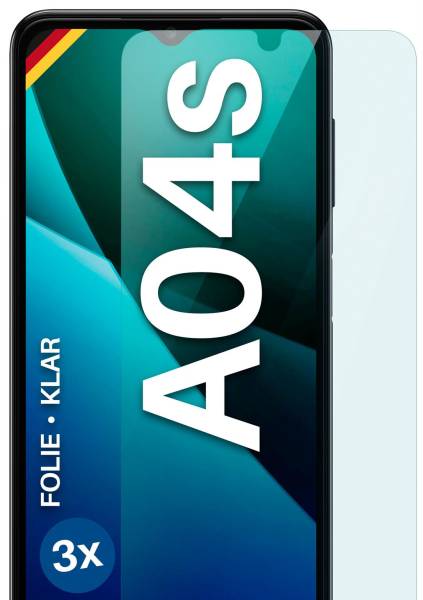 moex FlexProtect Klar für Samsung Galaxy A04s – Schutzfolie für unsichtbaren Displayschutz, Ultra klar