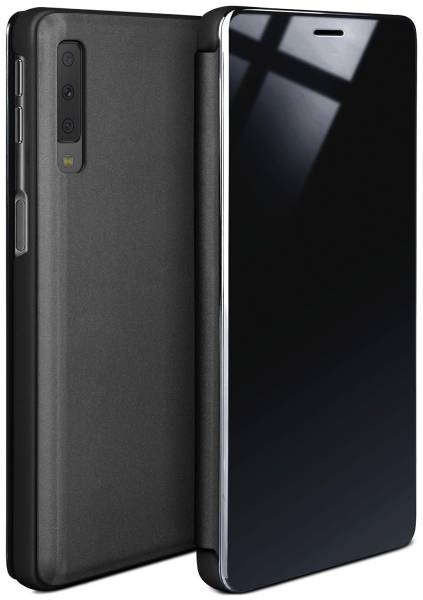moex Void Case für Samsung Galaxy A7 (2018) – Klappbare 360 Grad Schutzhülle, Hochglanz Klavierlack Optik