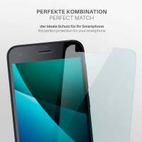 moex FlexProtect Klar für HTC One A9s – Schutzfolie für unsichtbaren Displayschutz, Ultra klar