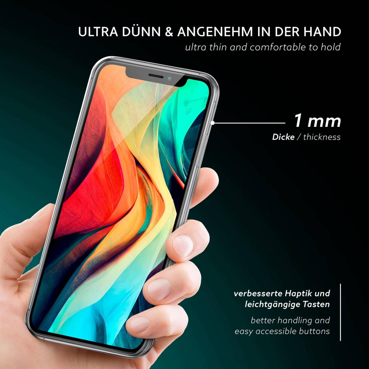 moex Aero Case iPhone XS Max durchsichtig aus Silikon