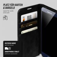 moex Casual Case für Samsung Galaxy S5 Neo – 360 Grad Schutz Booklet, PU Lederhülle mit Kartenfach
