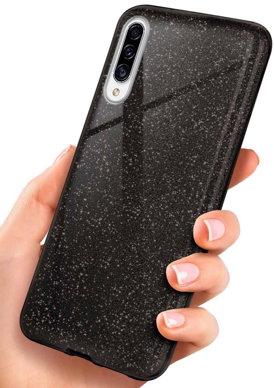 ONEFLOW Glitter Case für Samsung Galaxy A30s – Glitzer Hülle aus TPU, designer Handyhülle